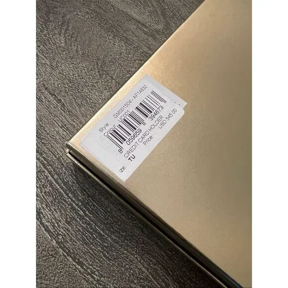 Giorgio Armani Leather Card Holder & Key Ring Gift Set – Made in Italy